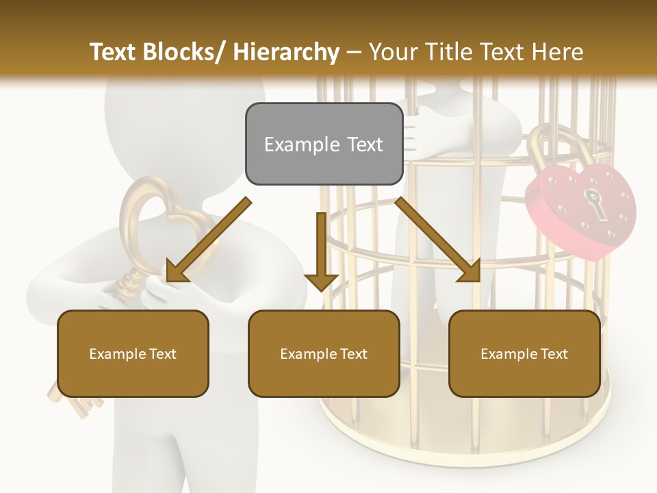 Red Padlock Alone PowerPoint Template