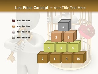 Red Padlock Alone PowerPoint Template