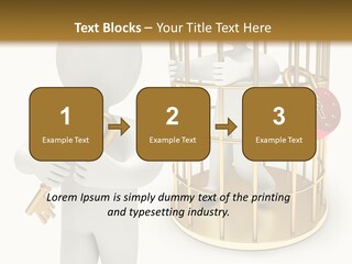 Red Padlock Alone PowerPoint Template
