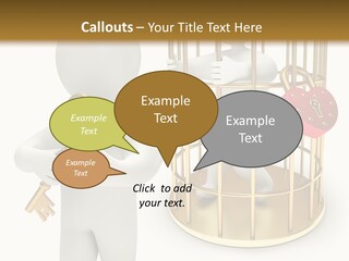 Red Padlock Alone PowerPoint Template