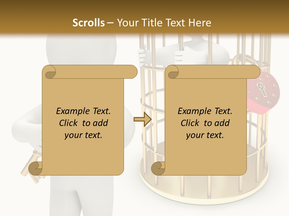 Red Padlock Alone PowerPoint Template