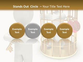 Red Padlock Alone PowerPoint Template