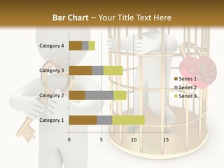 Red Padlock Alone PowerPoint Template