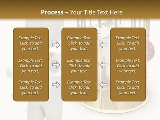 Red Padlock Alone PowerPoint Template