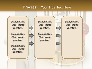 Red Padlock Alone PowerPoint Template