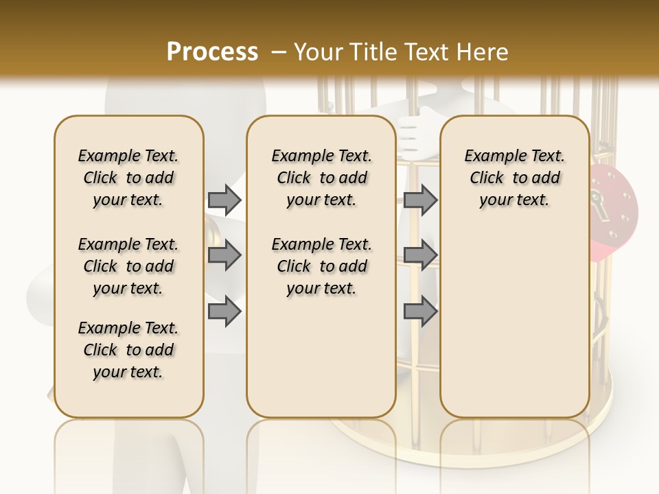 Red Padlock Alone PowerPoint Template