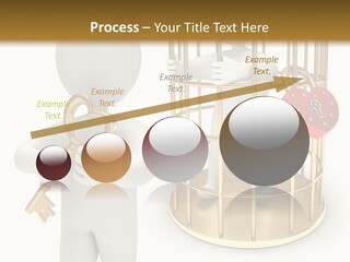 Red Padlock Alone PowerPoint Template