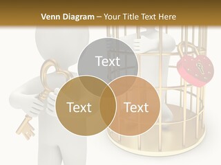 Red Padlock Alone PowerPoint Template