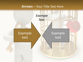 Red Padlock Alone PowerPoint Template