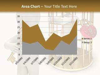 Red Padlock Alone PowerPoint Template