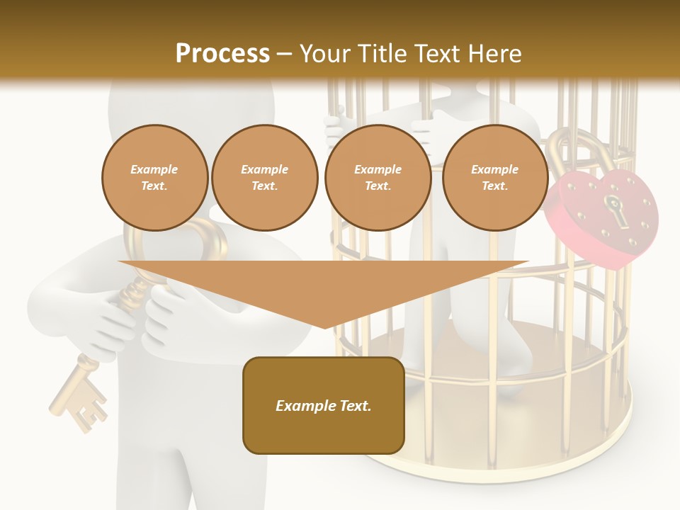 Red Padlock Alone PowerPoint Template