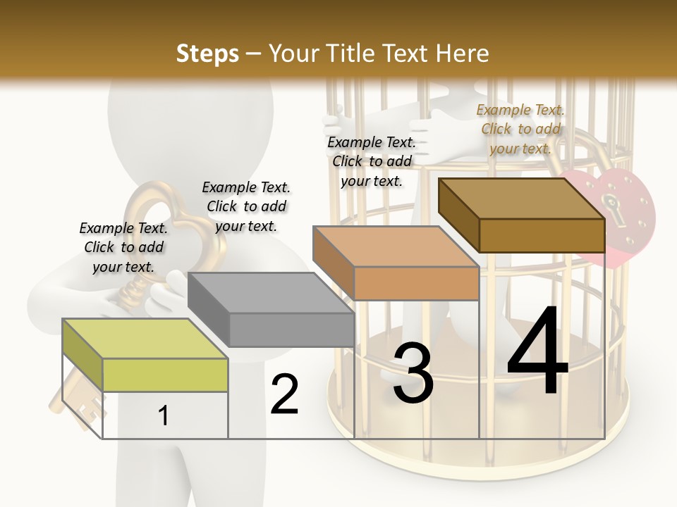 Red Padlock Alone PowerPoint Template
