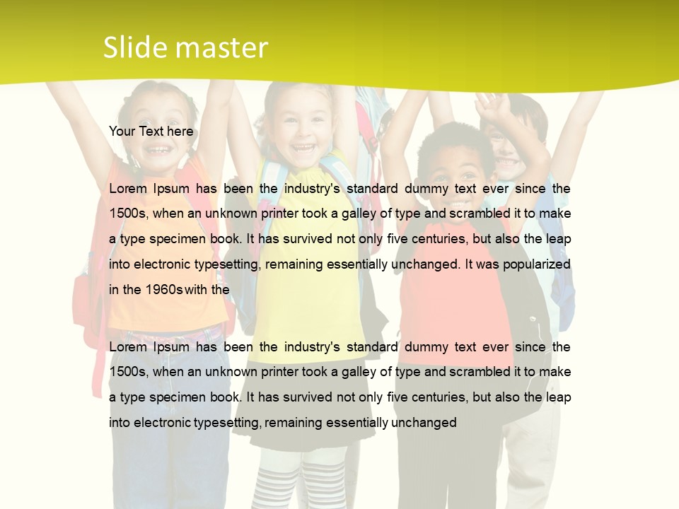 Several Bright Small PowerPoint Template