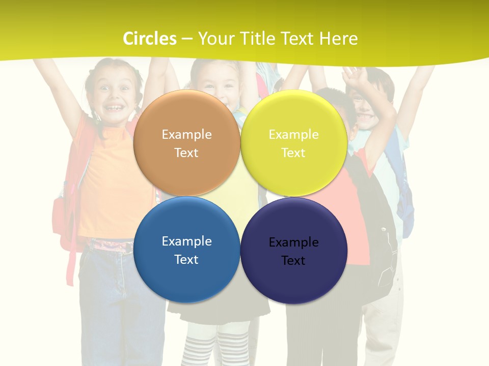 Several Bright Small PowerPoint Template