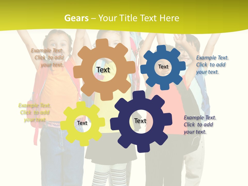 Several Bright Small PowerPoint Template