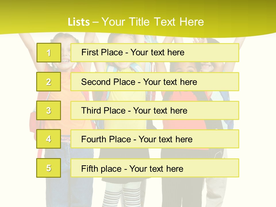 Several Bright Small PowerPoint Template
