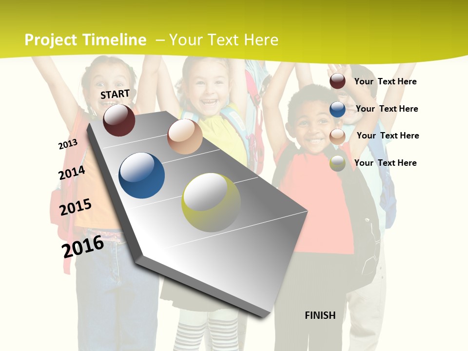 Several Bright Small PowerPoint Template