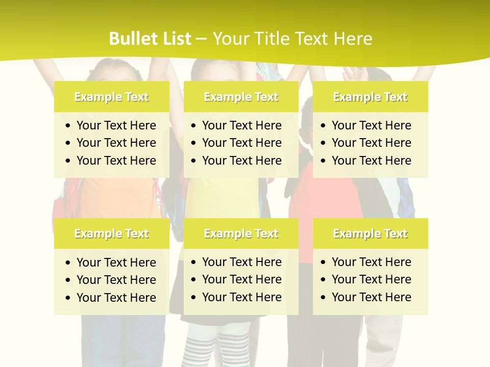 Several Bright Small PowerPoint Template