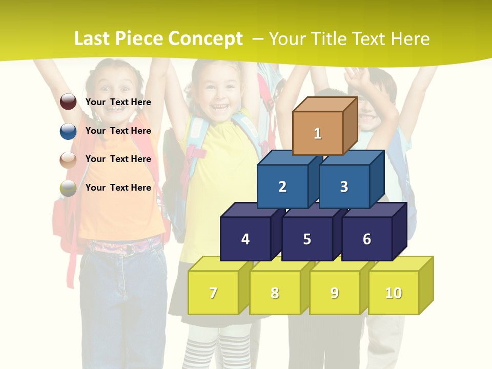 Several Bright Small PowerPoint Template