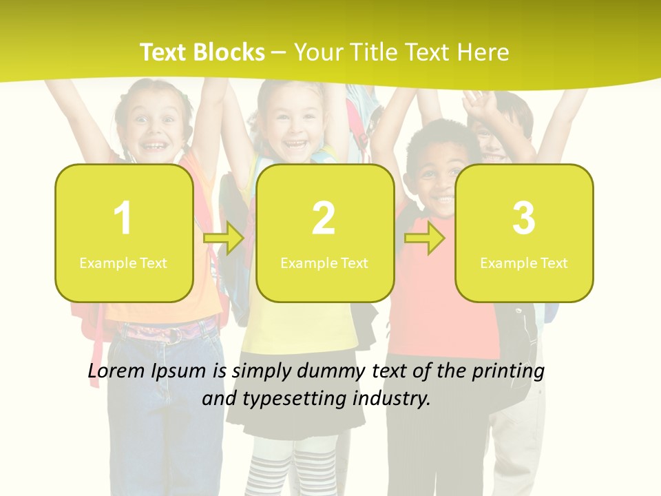 Several Bright Small PowerPoint Template