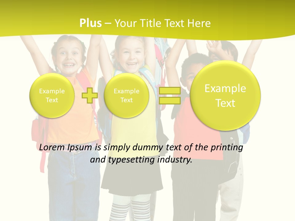 Several Bright Small PowerPoint Template