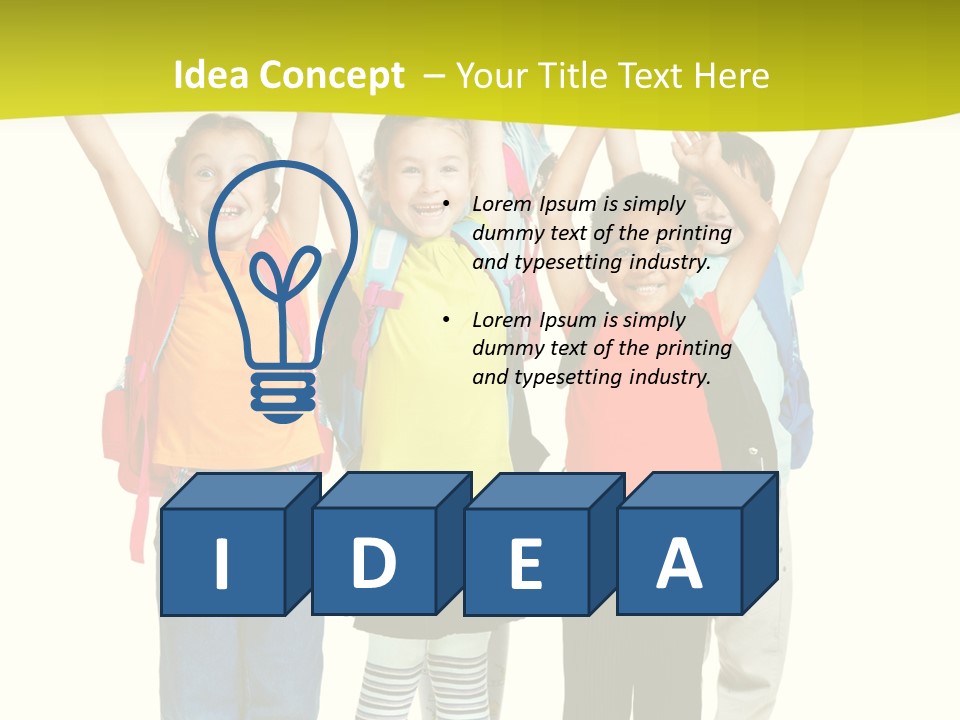 Several Bright Small PowerPoint Template