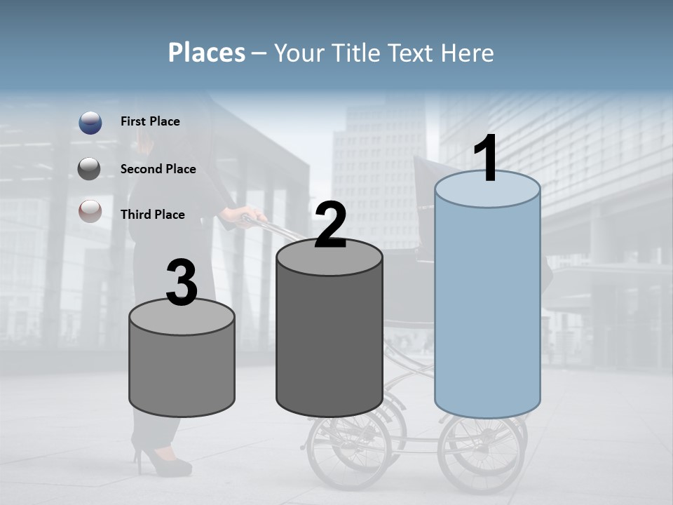 Woman Young Family PowerPoint Template