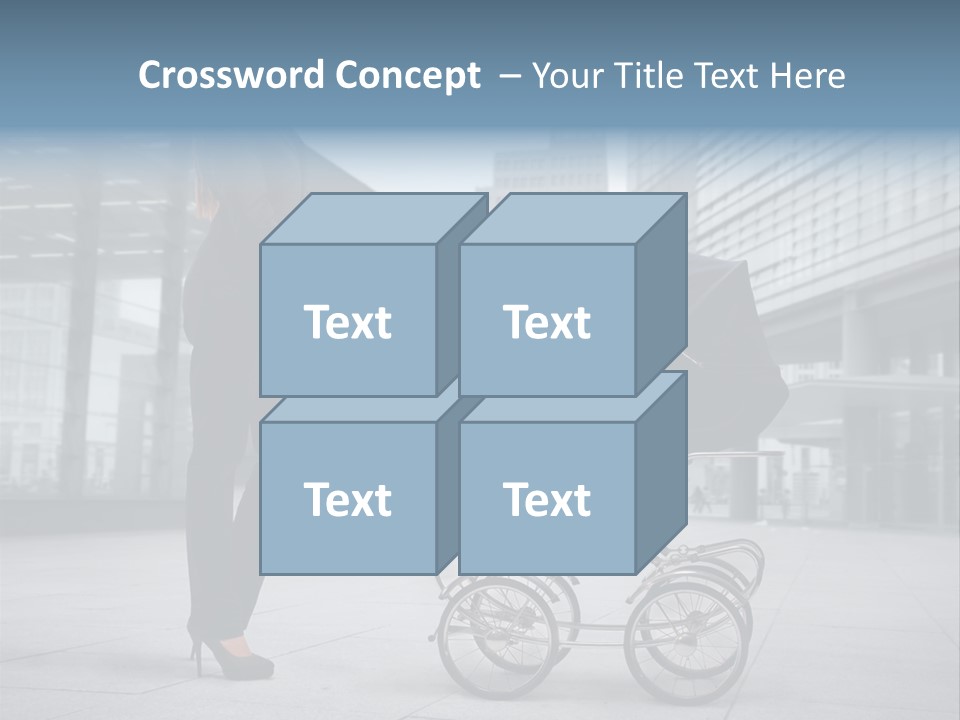 Woman Young Family PowerPoint Template