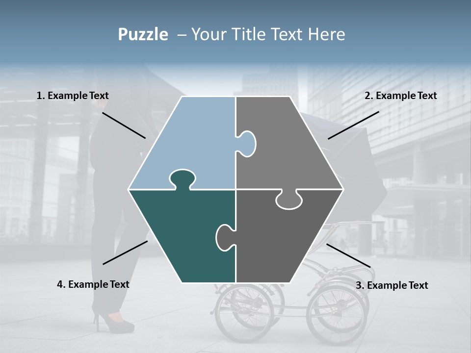 Woman Young Family PowerPoint Template