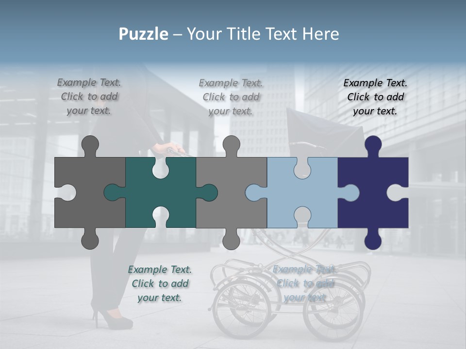 Woman Young Family PowerPoint Template