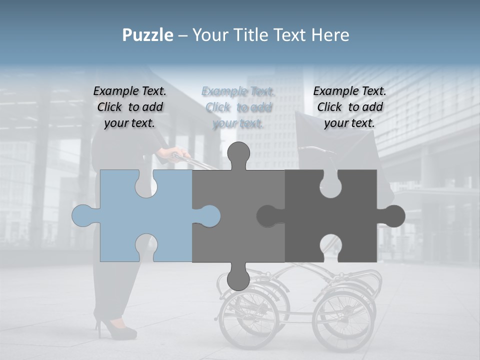 Woman Young Family PowerPoint Template