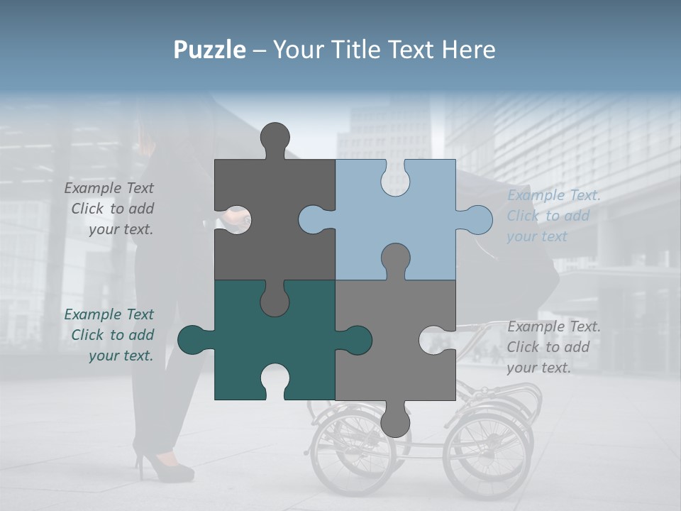 Woman Young Family PowerPoint Template