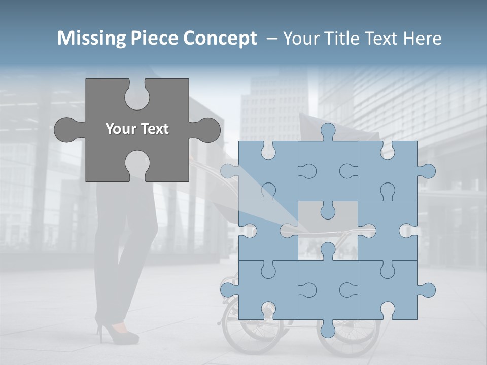 Woman Young Family PowerPoint Template