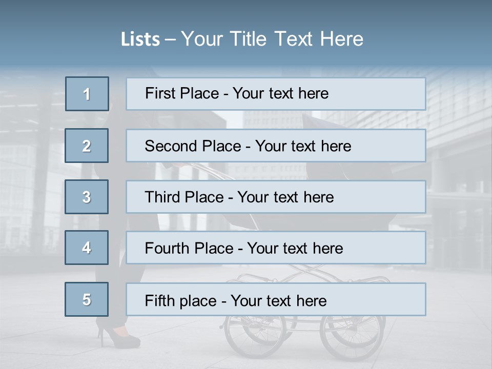 Woman Young Family PowerPoint Template