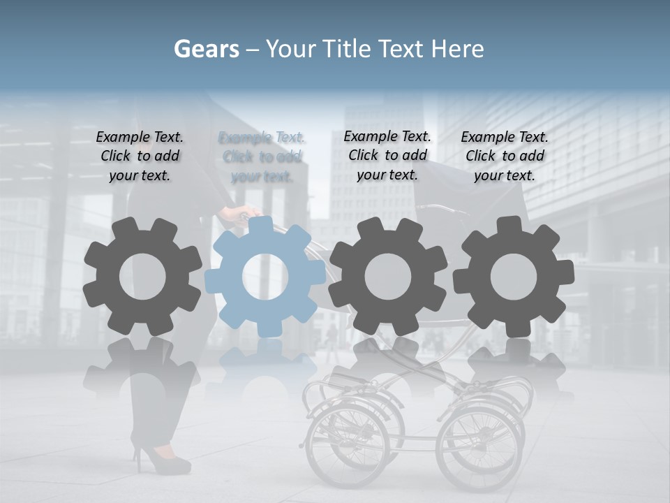 Woman Young Family PowerPoint Template