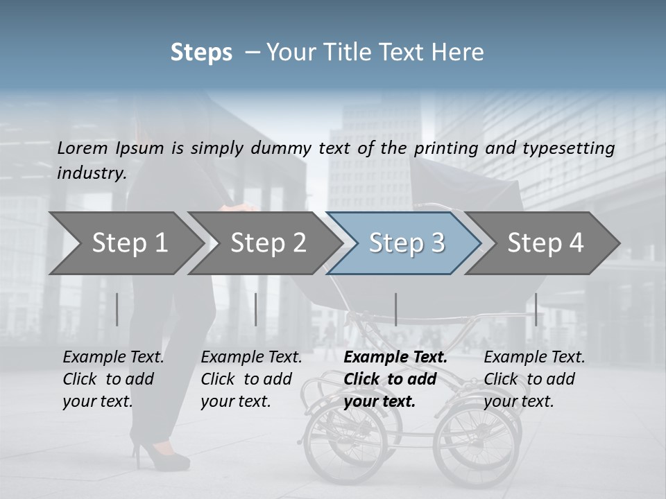 Woman Young Family PowerPoint Template