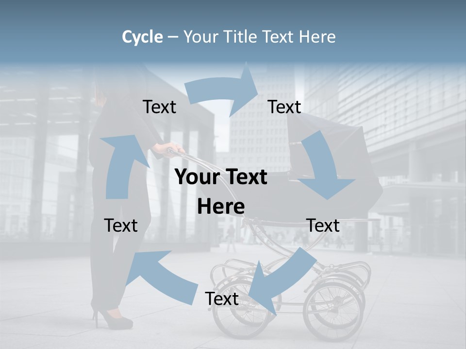 Woman Young Family PowerPoint Template