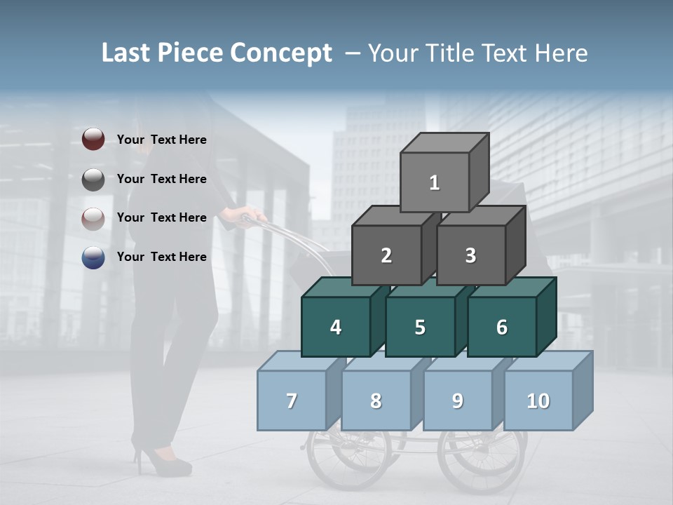 Woman Young Family PowerPoint Template