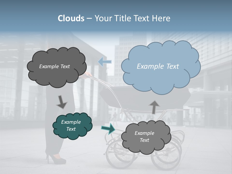 Woman Young Family PowerPoint Template