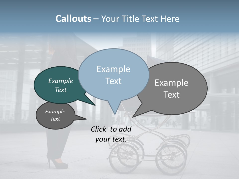 Woman Young Family PowerPoint Template