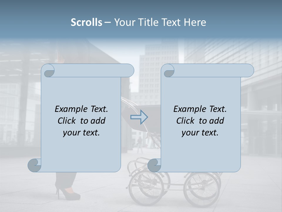 Woman Young Family PowerPoint Template