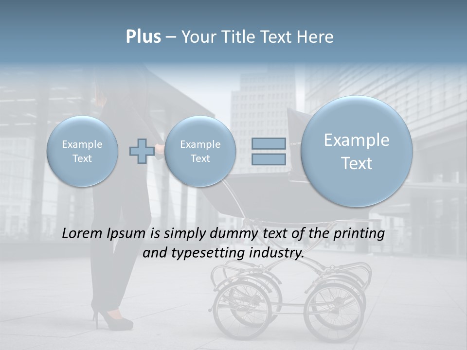 Woman Young Family PowerPoint Template