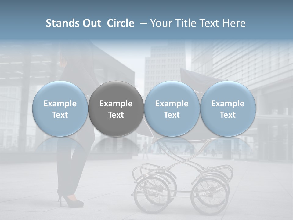 Woman Young Family PowerPoint Template