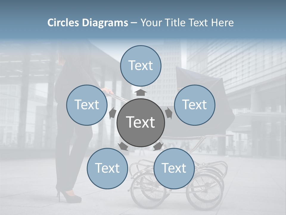 Woman Young Family PowerPoint Template