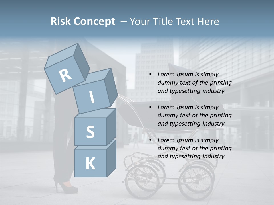 Woman Young Family PowerPoint Template