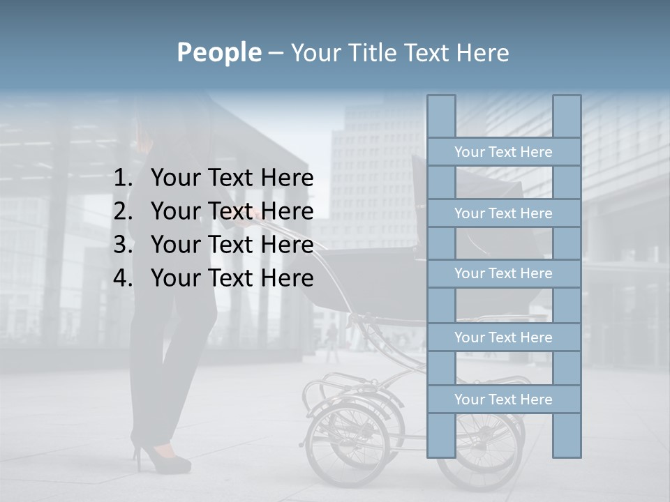 Woman Young Family PowerPoint Template