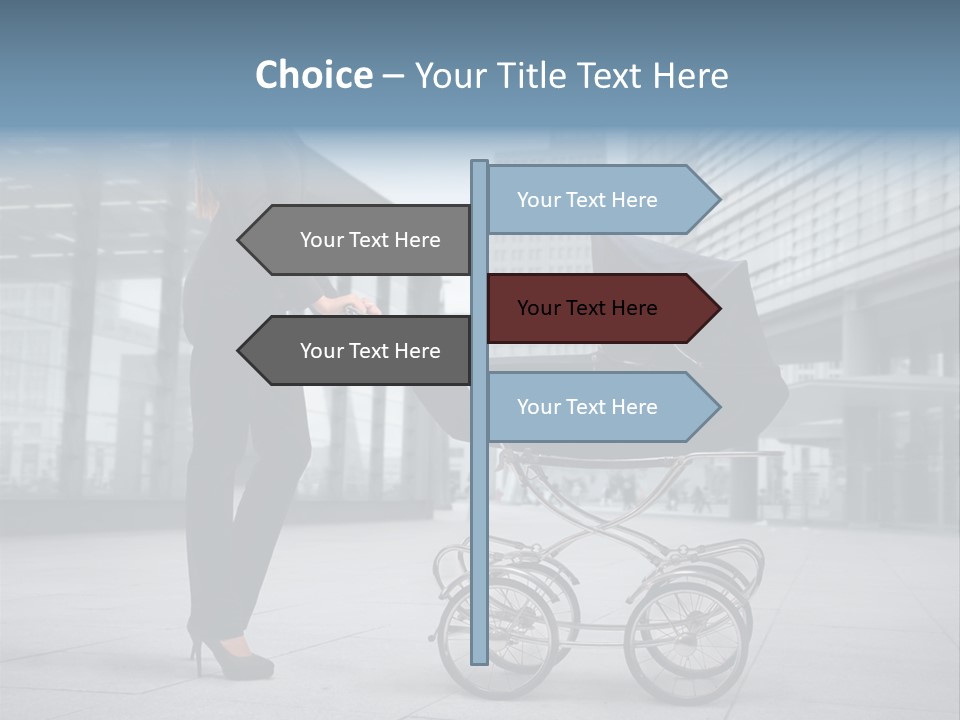 Woman Young Family PowerPoint Template