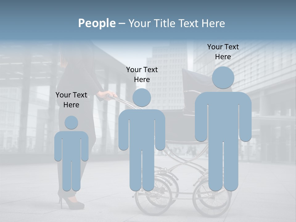 Woman Young Family PowerPoint Template