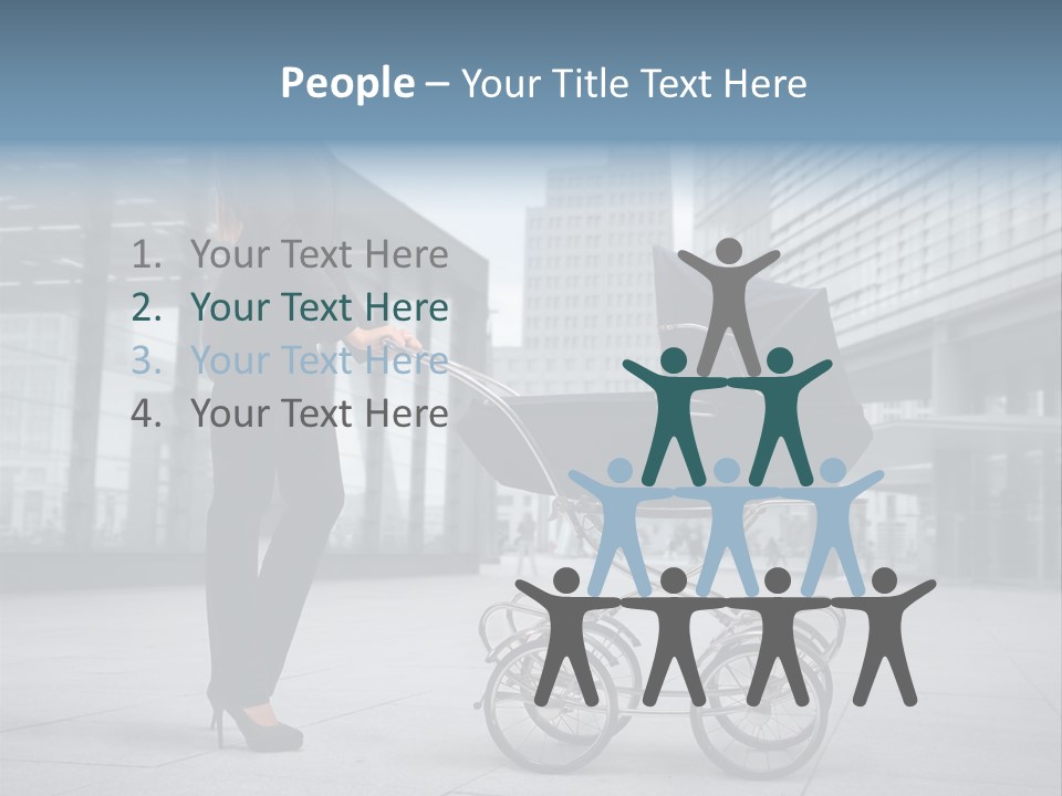 Woman Young Family PowerPoint Template