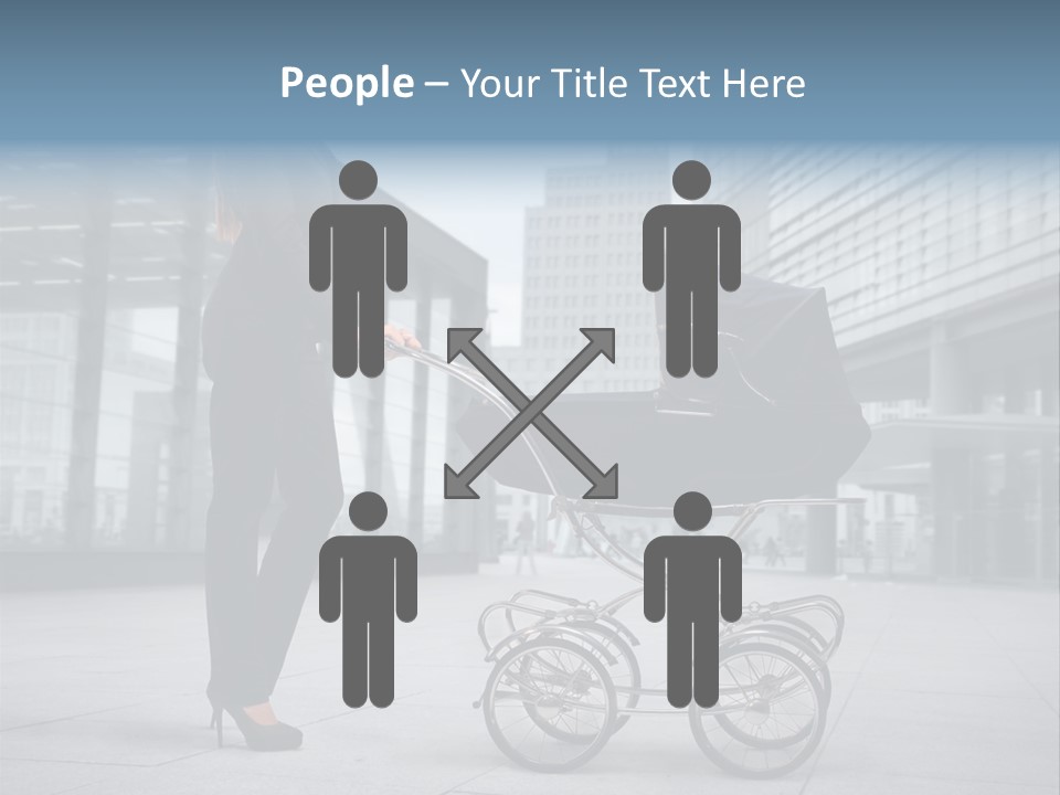 Woman Young Family PowerPoint Template